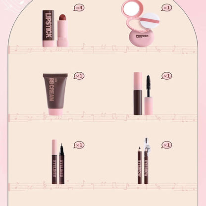 Cosmetic Kit, Makeup Set, BB Cream, Eyebrow Pencil, Lasting Makeup, Makeup Beginners, Stage Makeup,Learn to Makeup Everyday Cosmetics BB Cream Eyebrow Pencil for Stage, Traveling