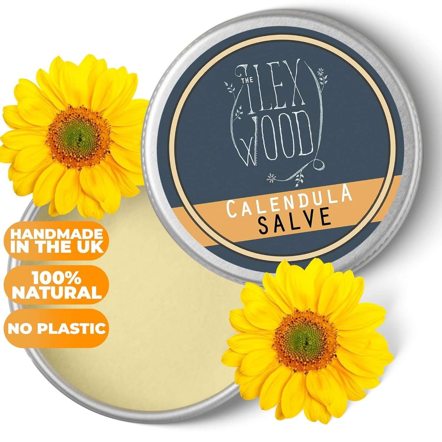 - Calendula Salve - All Natural Balm, Soothes Rashes, Itching, Dry Skin, Eczema, Chapped Hands, Palm Oil Free, Cruelty Free, Plastic Free, Moisturising, Handcrafted in the UK - 100Ml