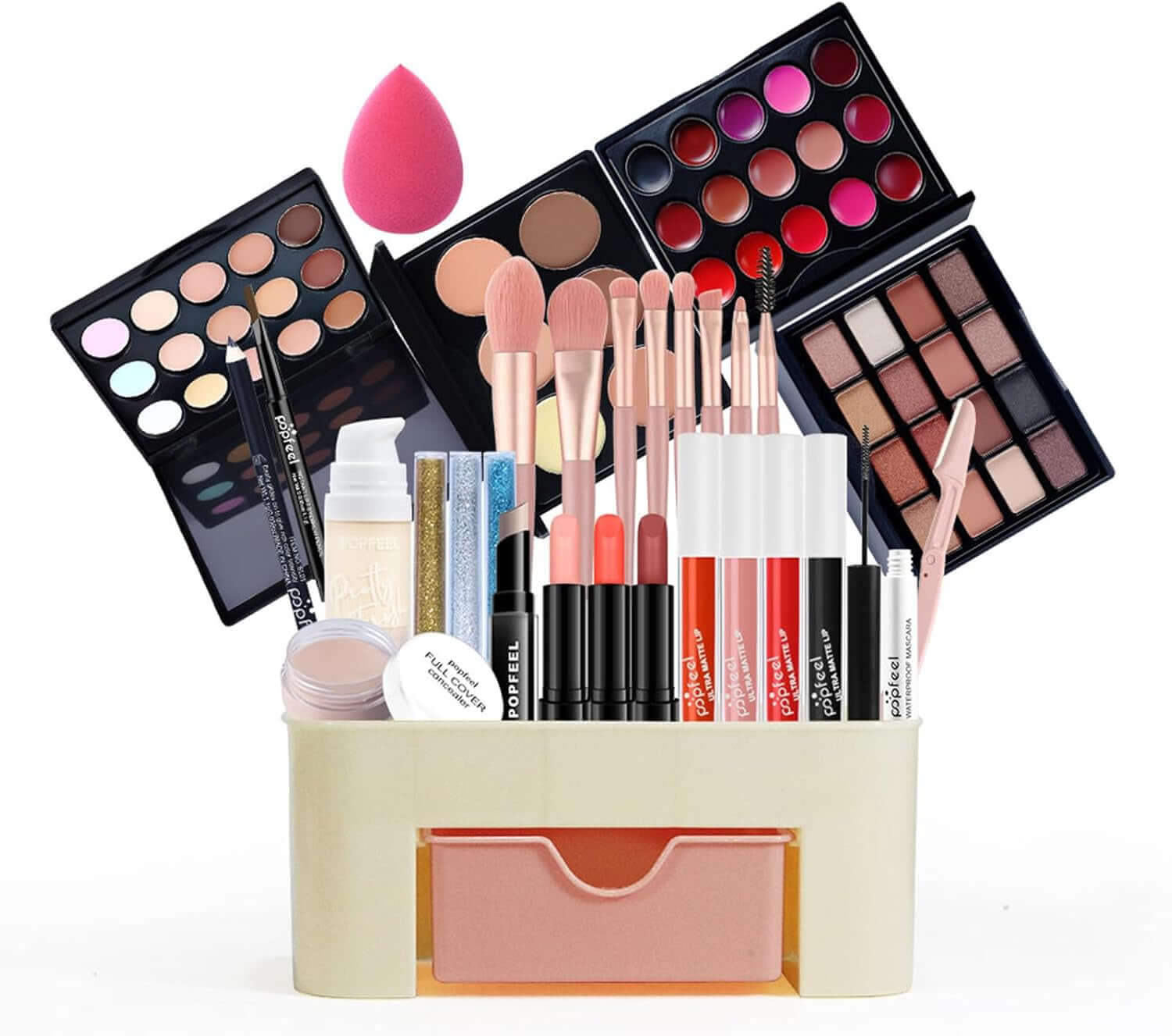 Makeup Kit for Women Full Kit, All in One Makeup Gift Set, Make-Up Sets with Eyeshadow Blush Concealer Palette Lipstick Mascara Eyebrow Pencil Makeup Box, Multi-Purpose Beauty Cosmetic Set