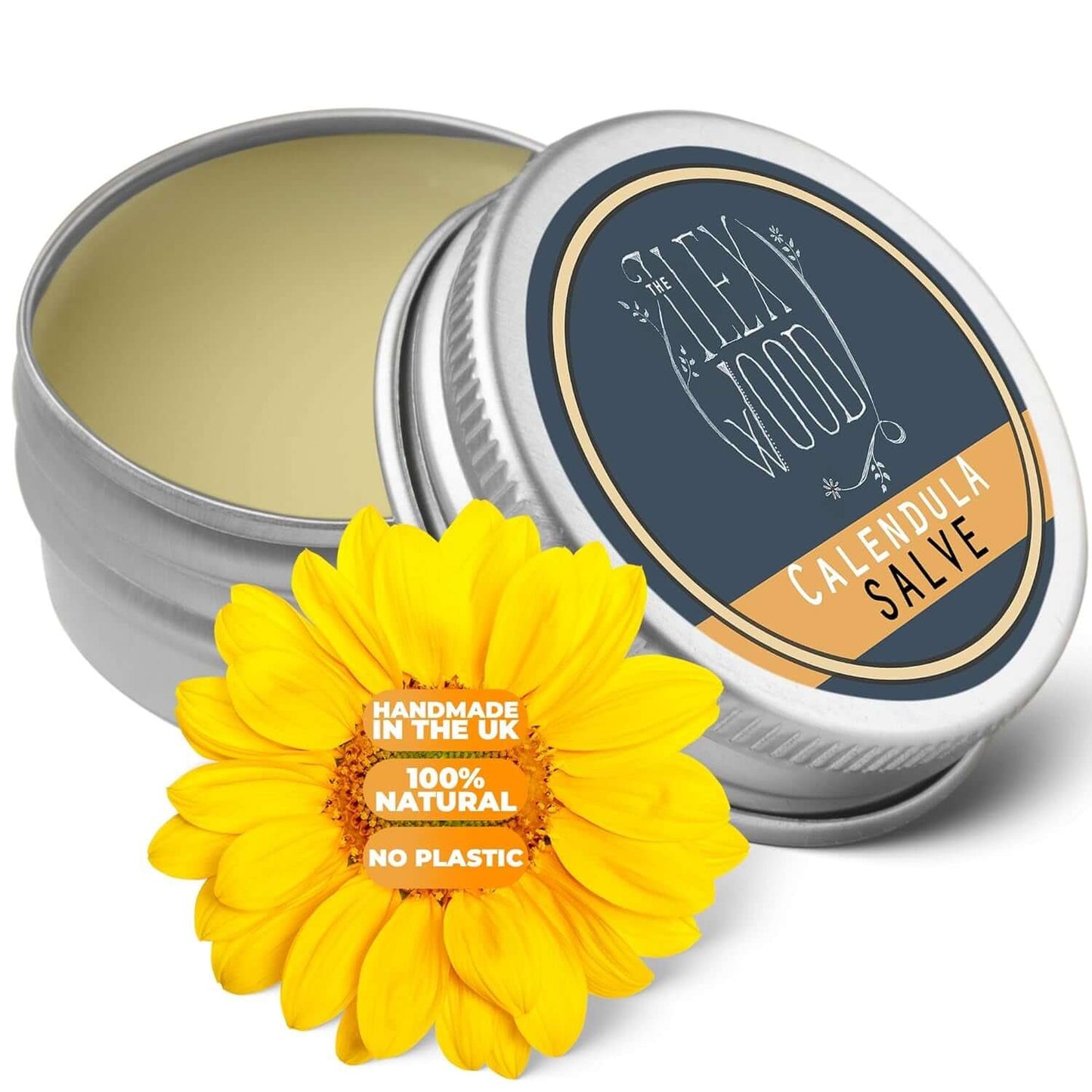 - Calendula Salve - All Natural Balm, Soothes Rashes, Itching, Dry Skin, Eczema, Chapped Hands, Palm Oil Free, Cruelty Free, Plastic Free, Moisturising, Handcrafted in the UK - 100Ml