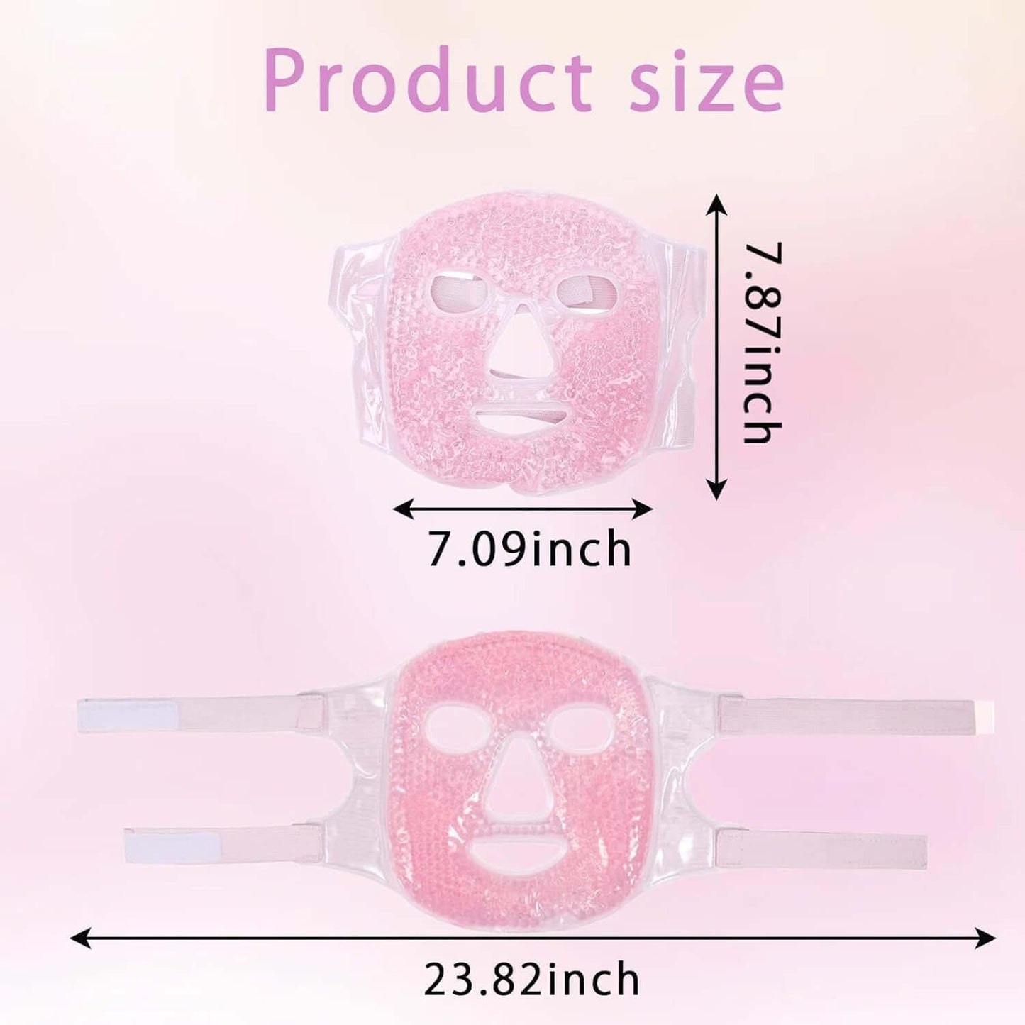 Cooling Face Mask, Women Ice Mask for Face, Reusable Ice Face Mask, Facial Care, Suitable for Reducing Facial Swelling/Dark Circles/Swelling/Facial Relaxation/Reduce Eye Bags/Headache