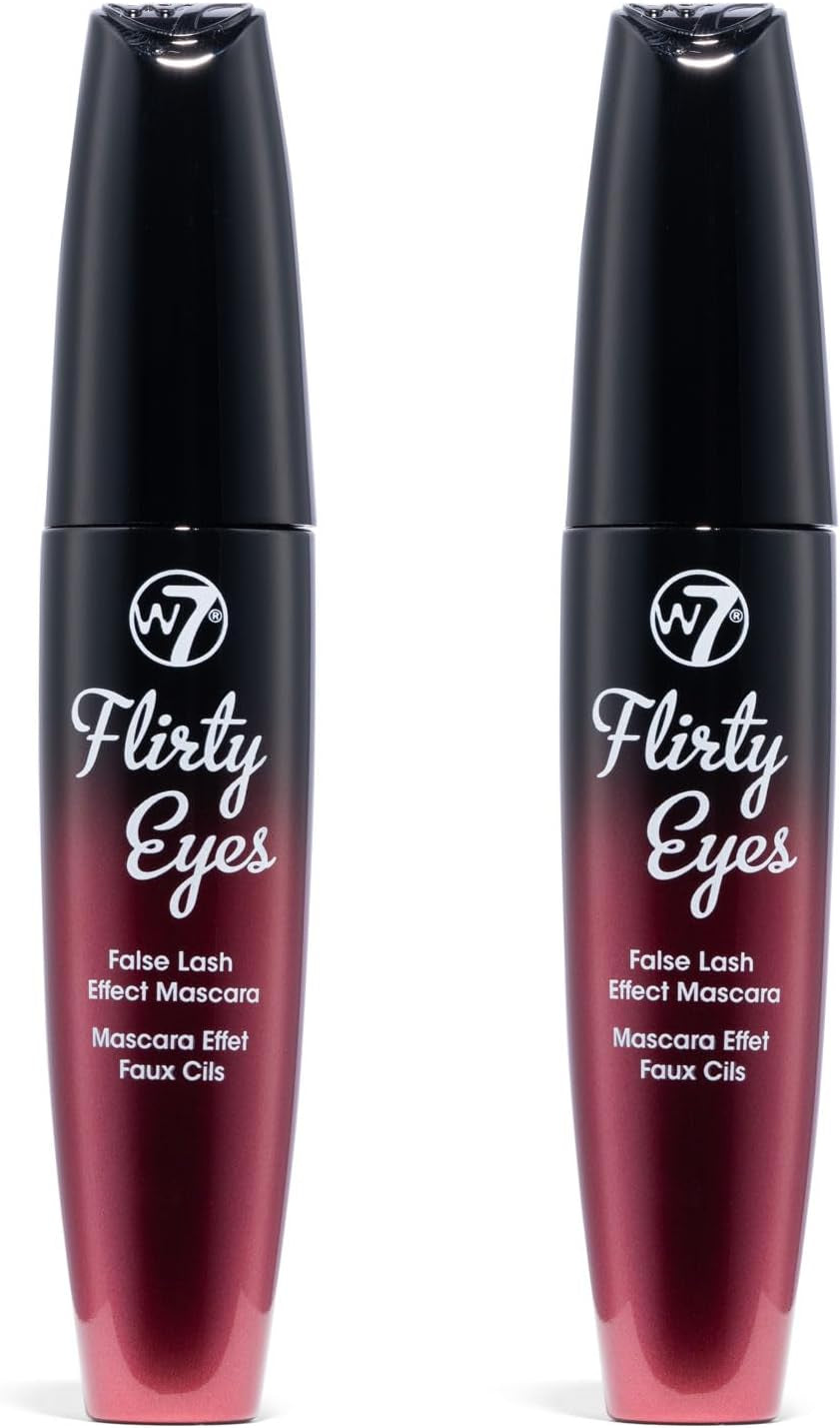 Flirty Eyes Mascara - Long-Lasting, Hourglass Black Mascara for Volume and Length - 2 Pack