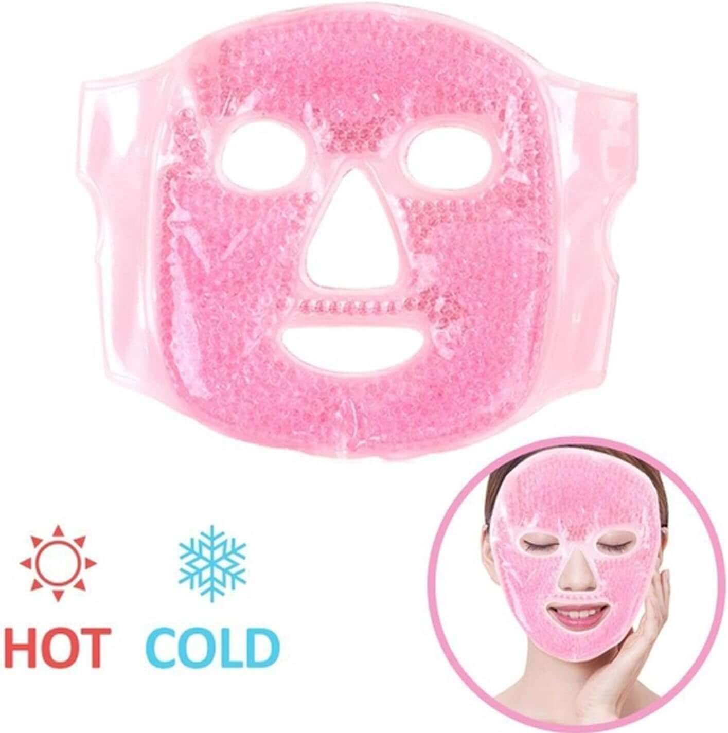 Cooling Face Mask, Women Ice Mask for Face, Reusable Ice Face Mask, Facial Care, Suitable for Reducing Facial Swelling/Dark Circles/Swelling/Facial Relaxation/Reduce Eye Bags/Headache