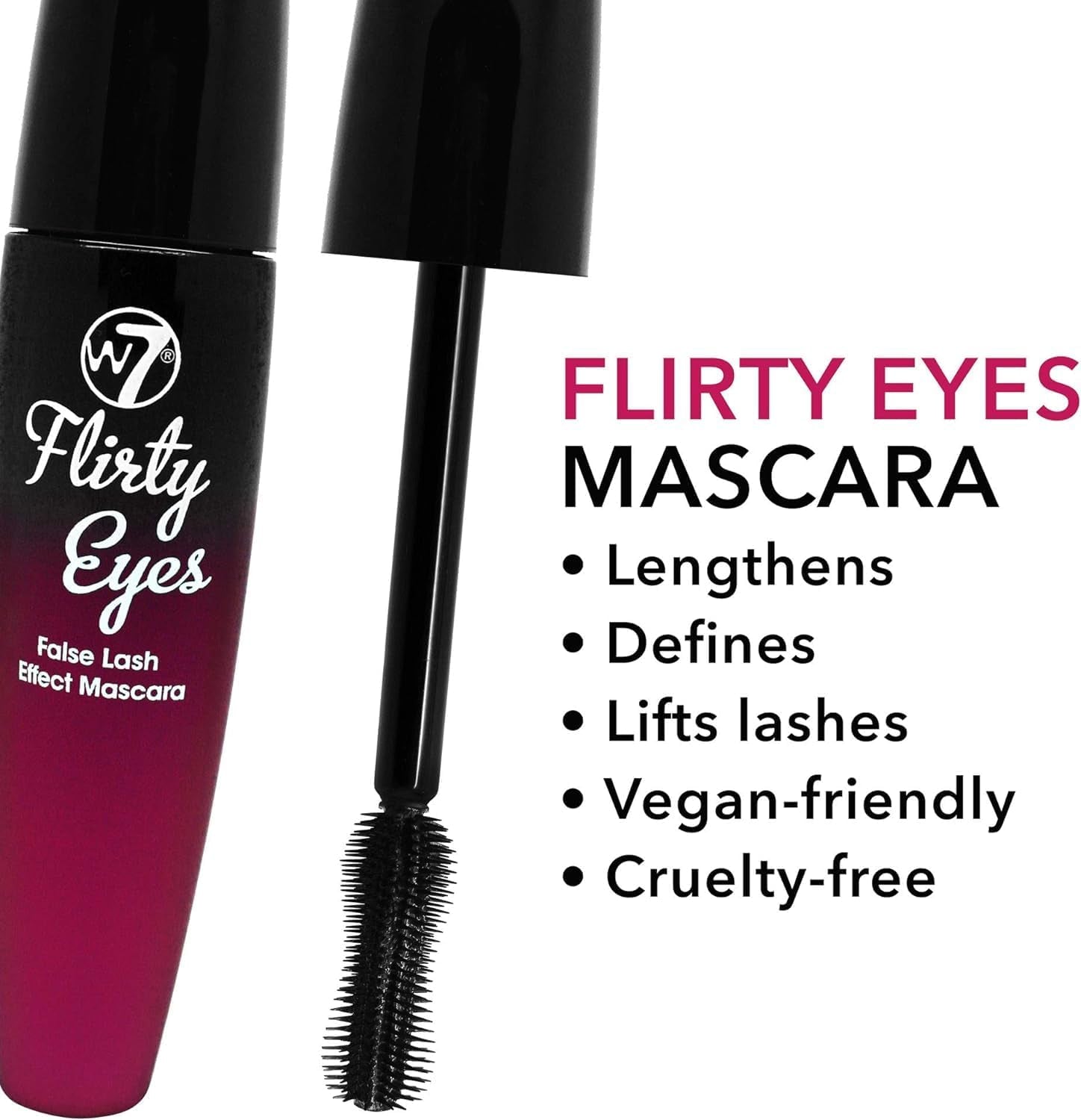 Flirty Eyes Mascara - Long-Lasting, Hourglass Black Mascara for Volume and Length - 2 Pack