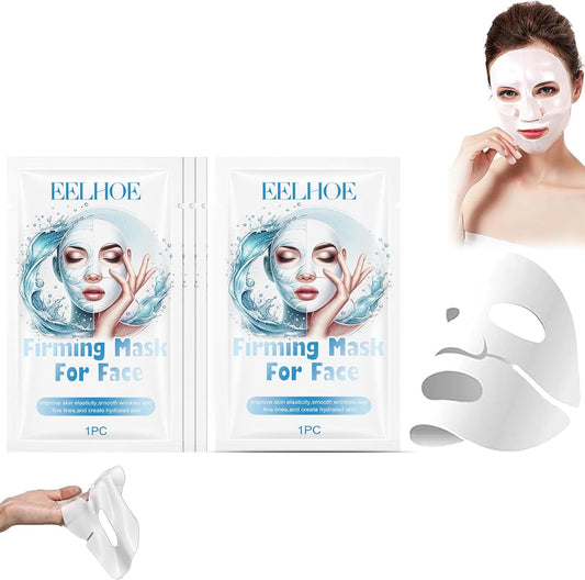 5 PCS Collagen Mask Overnight Collagen Face Mask Bio Collagen Face Mask Deep Moisturizing and Brightening Pure Collagen Mask Hydrated Complexion Lmprove Skin Elasticity