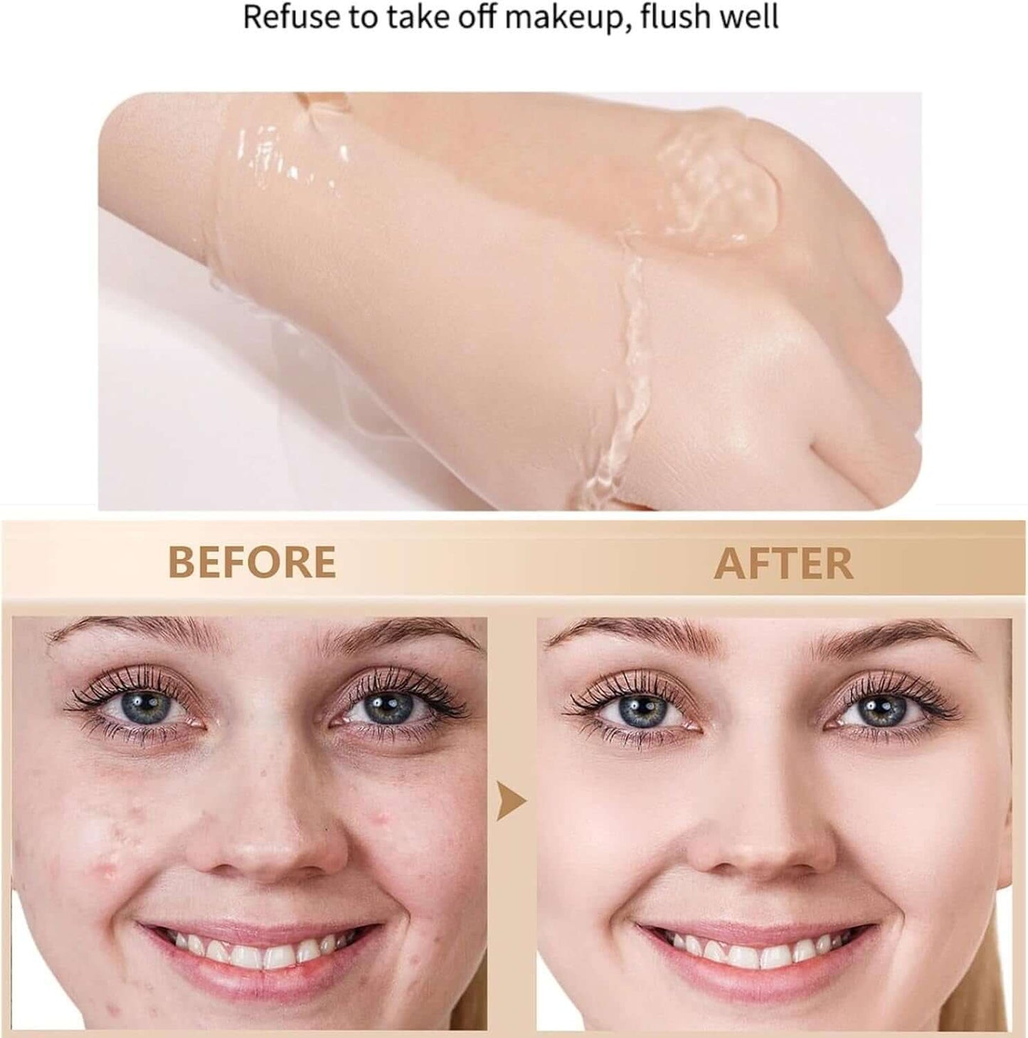 Natural Sunscreen Foundation SPF50 - BB Cream Tinted Moisturiser for Mature Skin - Skin Tone Adjusting CC Cream